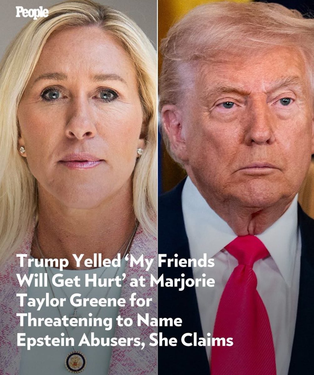 AnnieForTruth's tweet image. MTG put Trump on speaker phone for all employees to hear Toddler Trump throwing a tantrum yelling ‘my friends will get hurt’ if you release the names. What about all the young girls that were sex trafficked, abused and raped you scum bucket? 😡

people.com/trump-yelled-m…