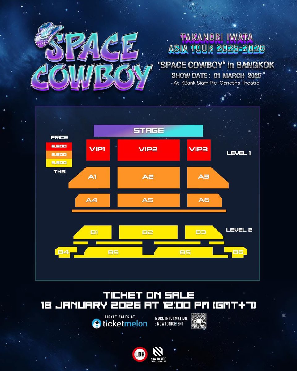 TAKANORI IWATA ASIA TOUR 2025–2026 「SPACE COWBOY」in BANGKOK
