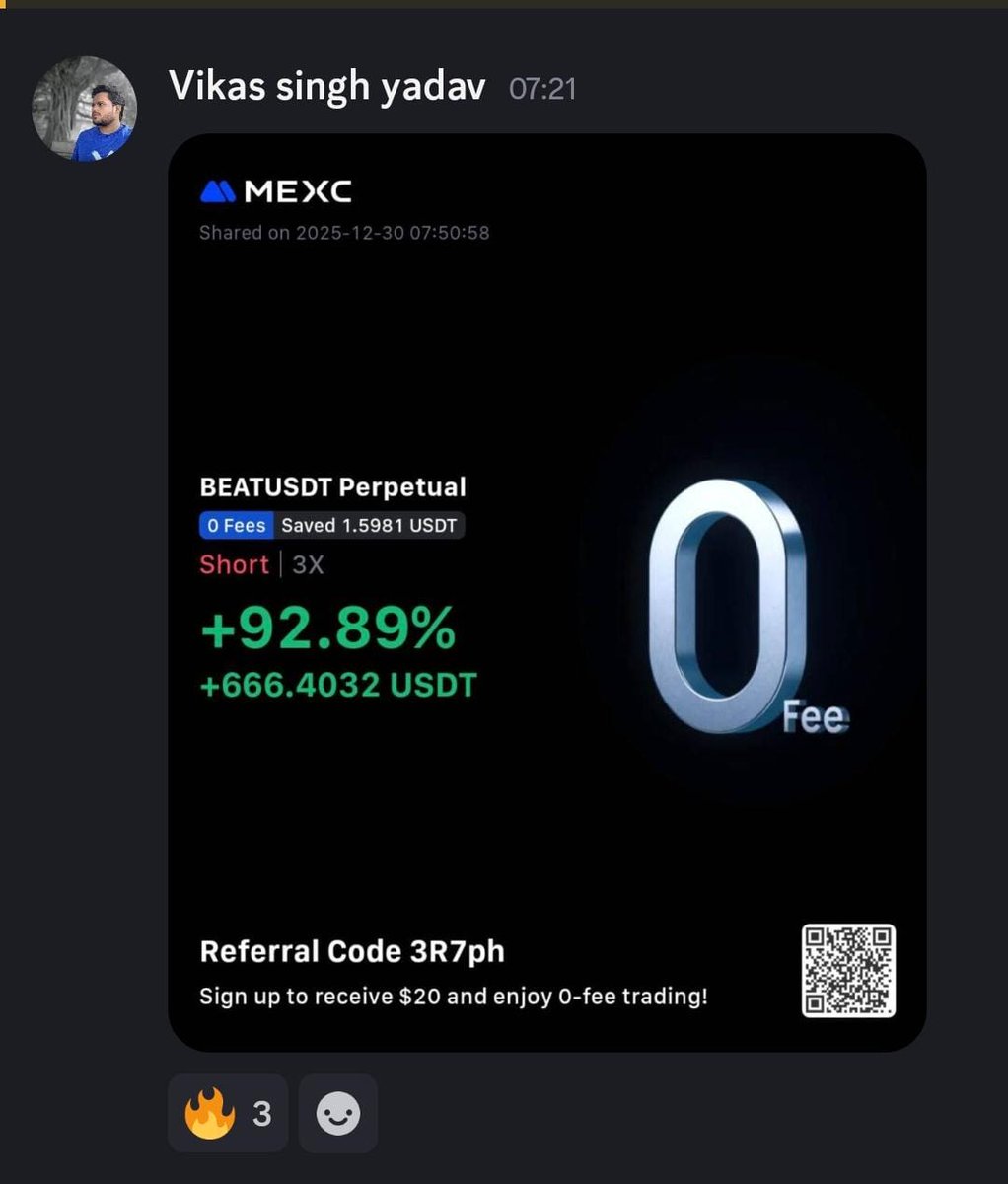 Abid_Jaffery110's tweet photo. Kids are still waiting for alt season.
Legends are printing quietly inside the premium Discord.

Today’s profit screenshot from the BEAT short says it all. Discipline, patience, and execution over hype every single time. $Eth $Btc https://t.co/hEpQ03Hy5X