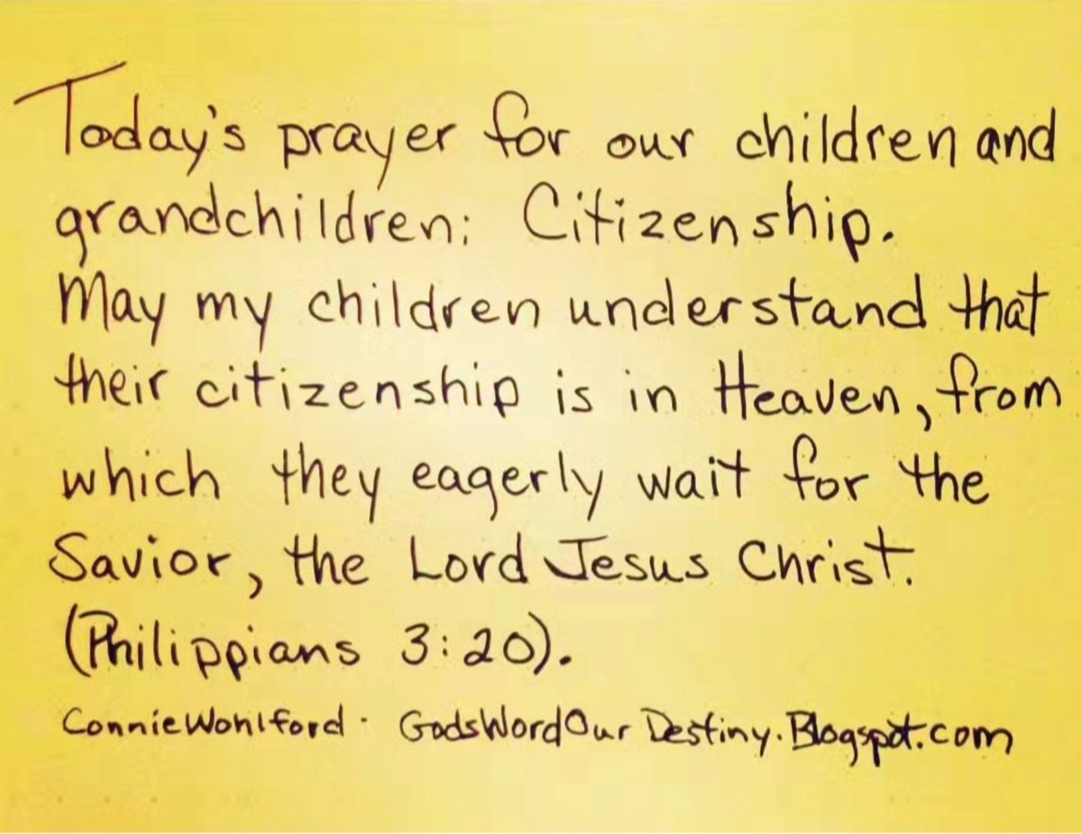 wohlford_connie's tweet photo. Today for our #children and #grandchildren: citizenship.
#citizenship #citizenofHeaven #eagerlywaiting #citizen #waitfor #Savior #LordJesusChrist #Phil #GodsWordOurDestiny #Philippians https://t.co/HYUPev6sGR