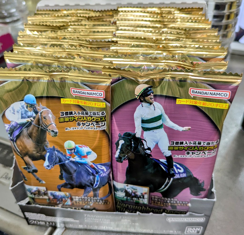 最終値下げ　サラブレッドホースコレクション 歴戦の名馬たちのカードを収録した食玩「サラブレッドホース