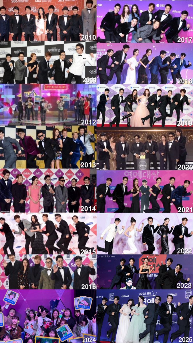 16 years of Running Man at the SBS Entertainment Awards ⭐️ (2010 - 2025)

#SBS연예대상 #런닝맨