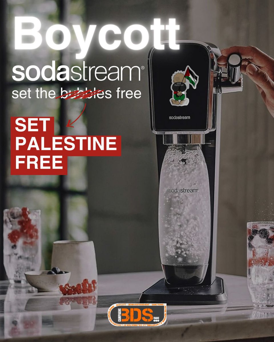 SodaStream, propriété de PepsiCo, est complice des crimes de guerre d’Israël. L’entreprise s’est relocalisée dans le désert du Naqab sur des terres palestiniennes volées et exploite les citoyen·nes bédouins palestinien·nes qui ont été chassé·es de force de plusieurs villages.