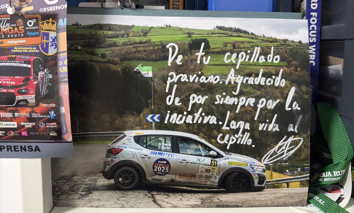 rallycast_'s tweet photo. El #CepilloRallycast es lo mejor que hemos hecho con amplia diferencia. La idea está ahí, adaptando humildemente y a una escala infinitamente menor el Rallye Jeunes. 

La idea está ahí y quién debe apoyar son otros. Este año no habrá Cepillo, pero es un hasta luego 🫡 https://t.co/NS18ulVlRV