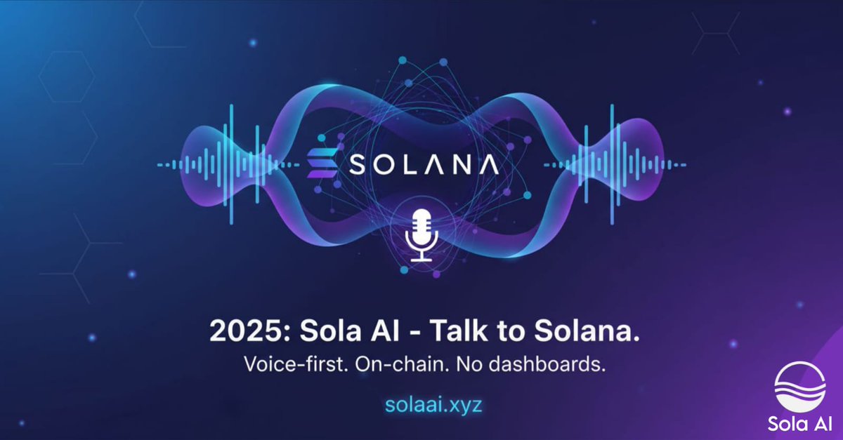 2025: How Sola AI began
It started with one question: Why can’t you just talk to Solana? So we built it.
A voice-first AI that actually moves on-chain.
No dashboards or extra steps.
From early experiments to real users, voice stopped being a feature, it became the interface.