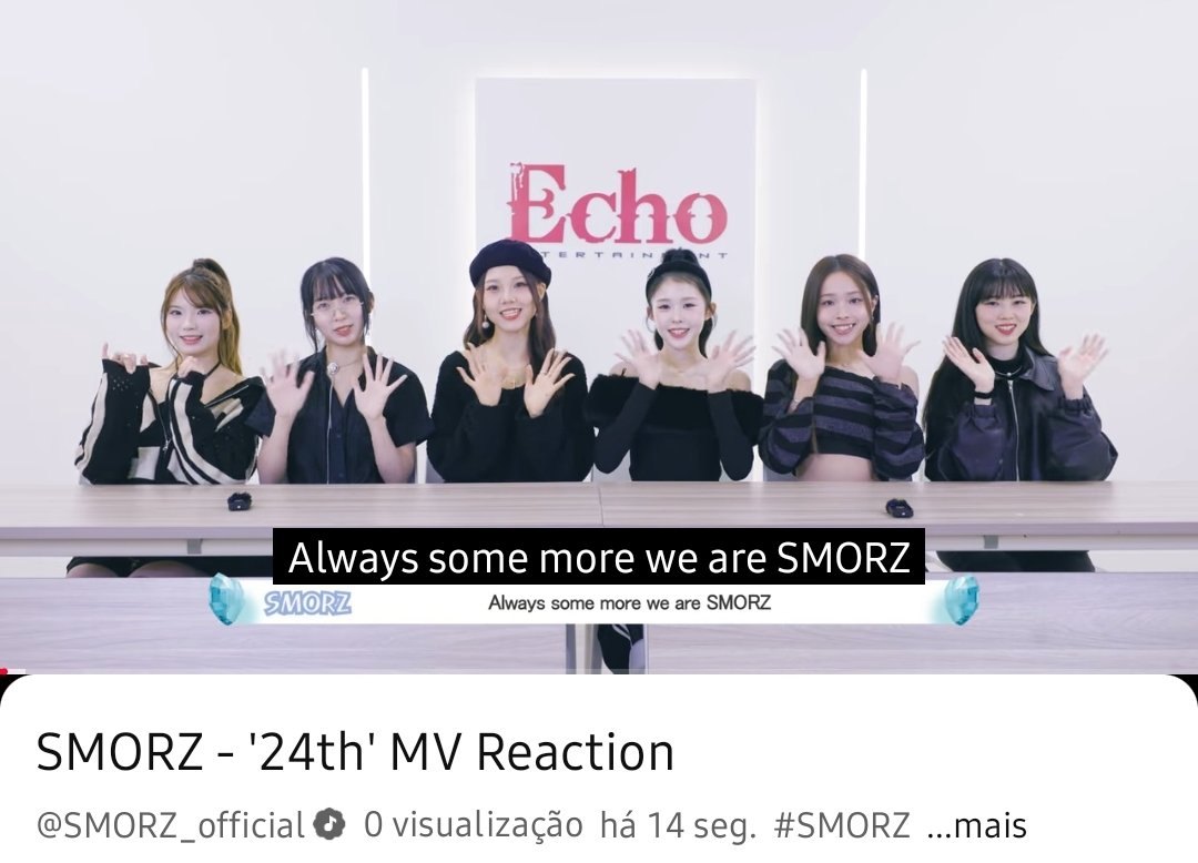 📺 | #SMORZ lançou em seu canal o mv react de ‘24th’.

🔗: youtu.be/F4B0cLpvZoY?si…

#SMORZ #스모즈 <a href="/SMORZ_official/">SMORZ</a>
