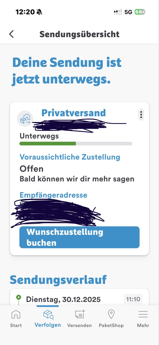 vsl2402's tweet photo. Wie lahmarschig ist eigentlich @hermesDE ? 🤬 Ich frage mich, ob das dieses Jahr noch ankommt (Raum Frankfurt:M.)... 

Zum Vergleich: Am 23.12. etwas mit @DHLPaket aus dem Norden in den Süden von D versandt; am 24.12. beim Empfänger angekommen! 🥰 https://t.co/HVlT3NkQpl