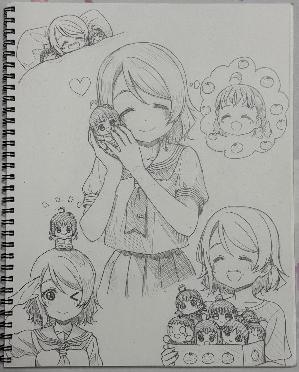 #2025年自分が選ぶ今年の4枚
今年描いた楽描きでも選んでみました!
今年の1番お気に入りは曜ちゃんです⛵️🍊
地元愛やギャルヶ咲等、描いてて楽しかったです!!
次僕ラブかコミケにサークル参加する時は描き溜めた楽描き全部頒布したいですね… 