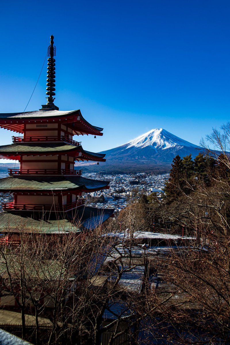 冬は富士山がよく見えます