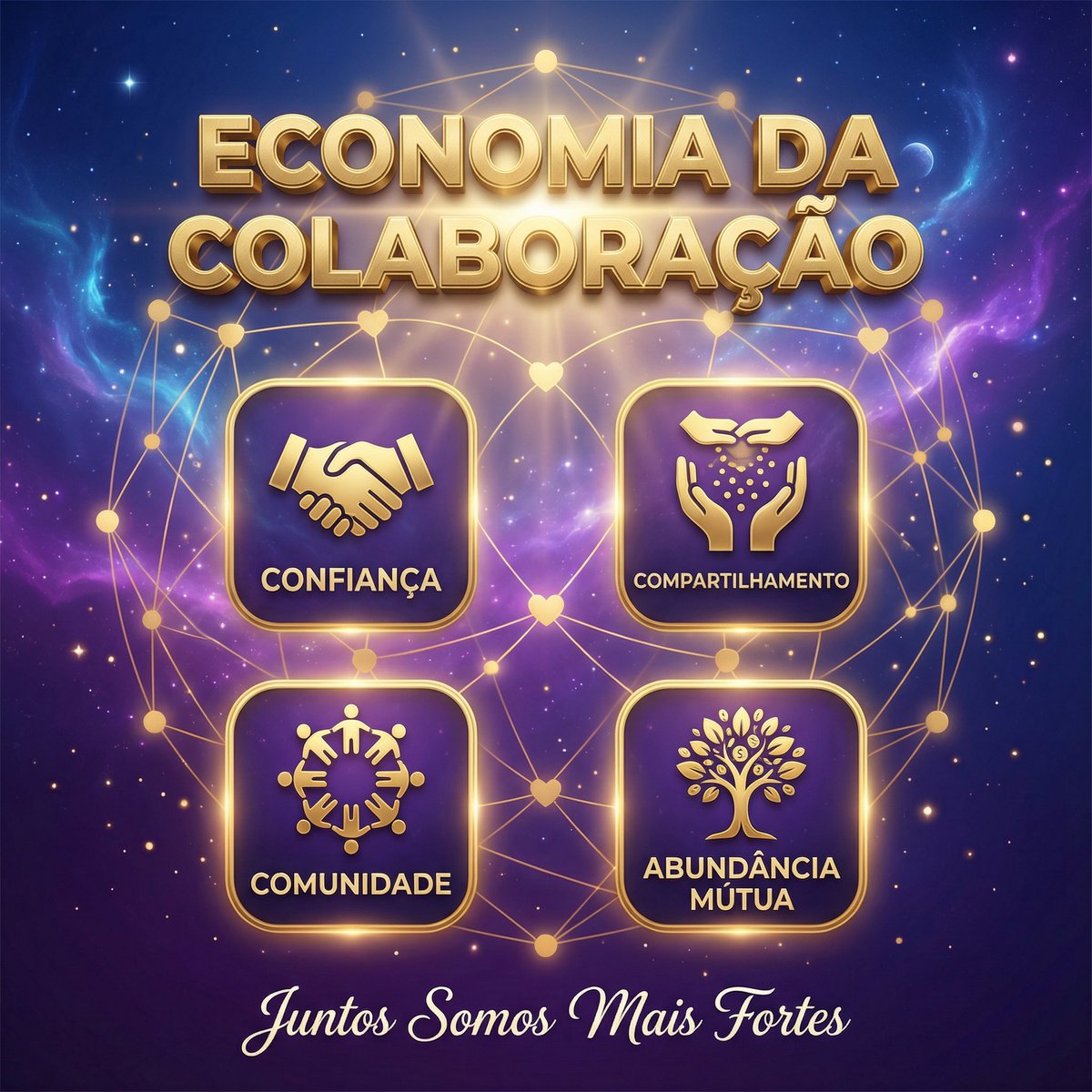 🤝 A Era da Competição Acabou. Bem-vindo à Economia da Colaboração.
Durante séculos nos ensinaram a competir.
O segredo é:
✅ Confiança, não controle
✅ Compartilhar, não acumular
✅ Comunidade, não corporação
✅ Abundância mútua, não escassez