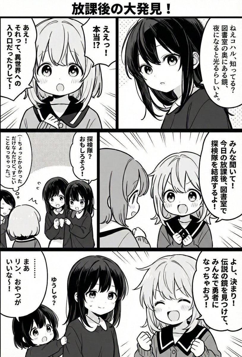 今日の漫画:放課後の大発見!
#漫画が読めるハッシュタグ 