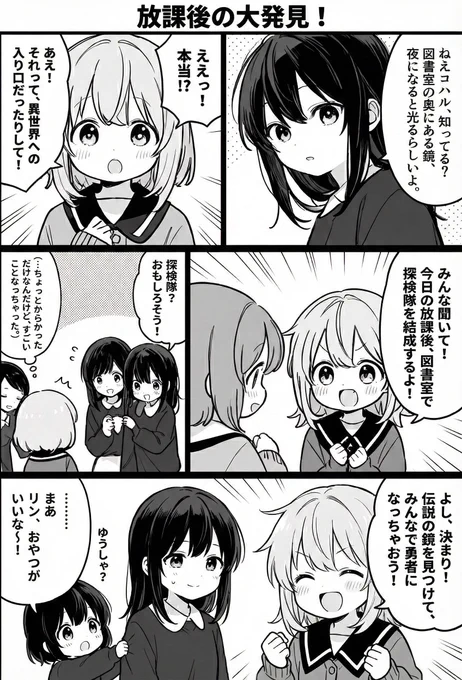 今日の漫画:放課後の大発見!
#漫画が読めるハッシュタグ 