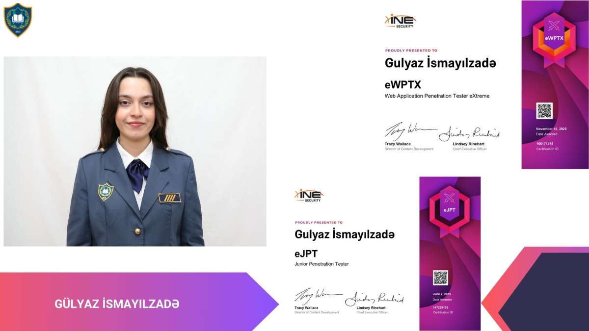 DGKA tələbələri İT sahəsi üzrə beynəlxalq sertifikatlara layiq görülüblər

Ətraflı: customs.gov.az/az/faydali/xeb…