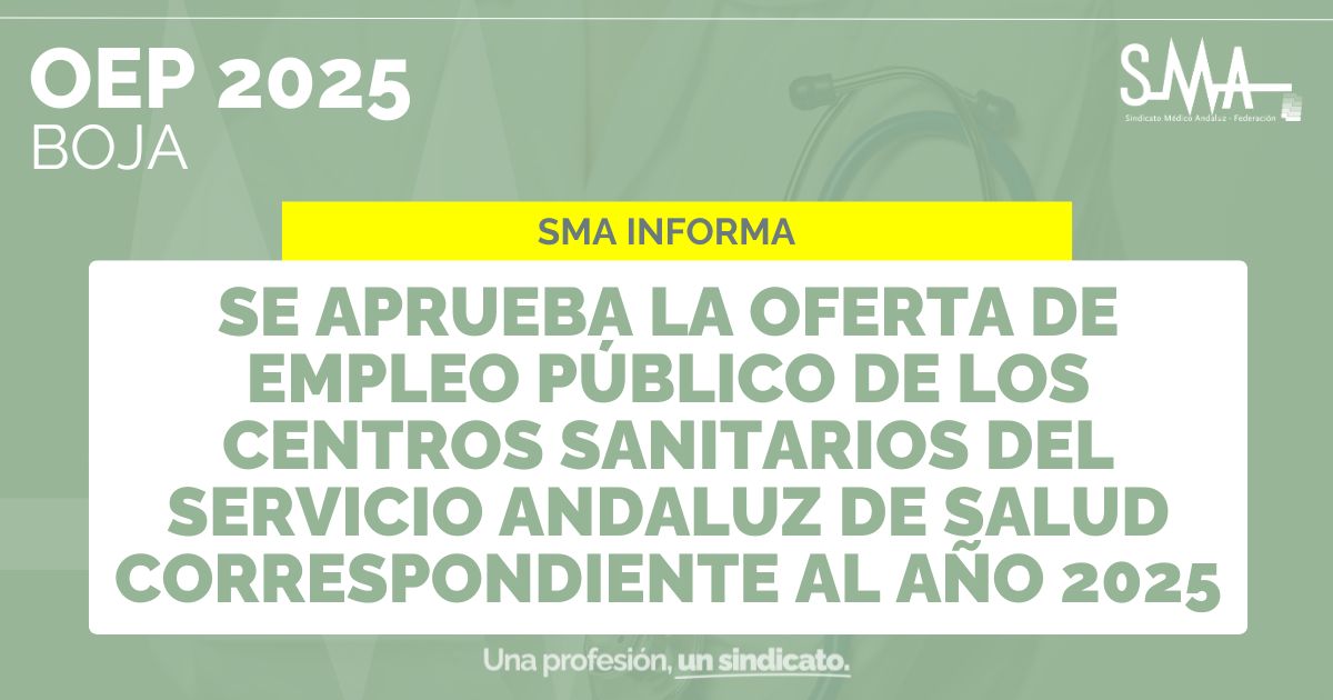 smandaluz's tweet image. 🟢 [OEP 2025] Publicado en BOJA el Decreto por el que se aprueba la Oferta de Empleo Público para el año 2025, de los centros sanitarios del Servicio Andaluz de Salud

Más información en ➡️ smandaluz.com/oep-2025-publi…