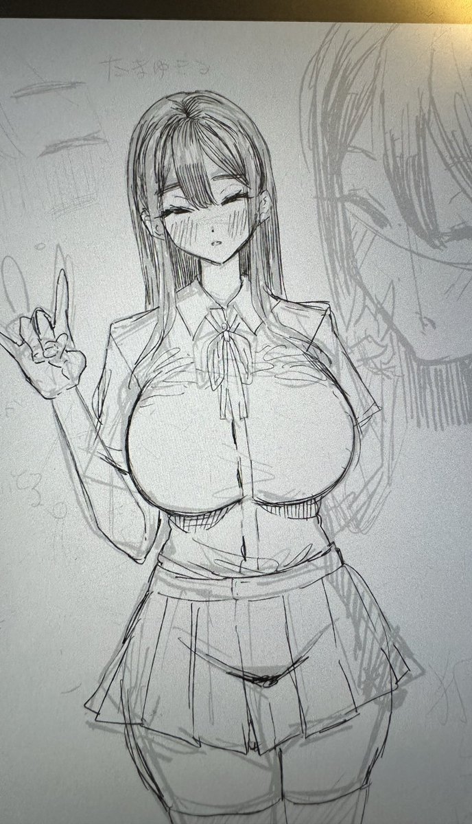 軽い気持ちでこの子描くかも。狐山さん(仮) 