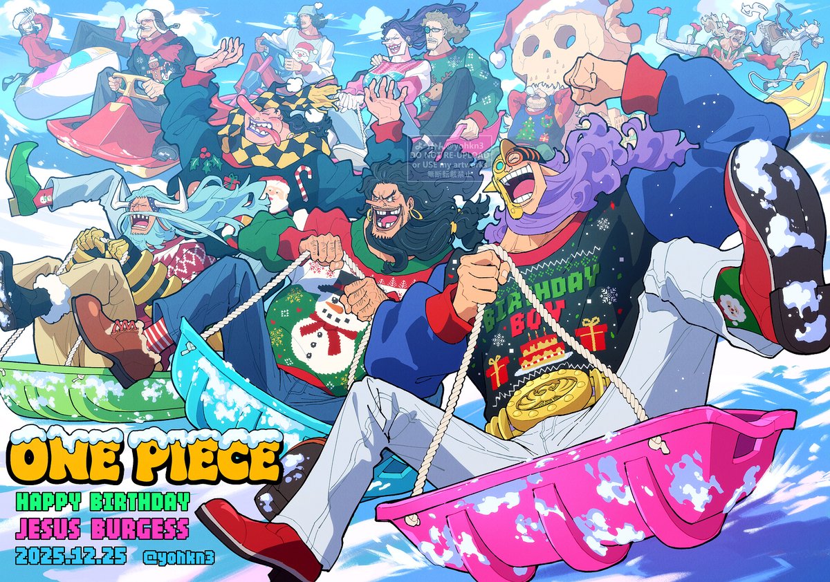 2025年自分が選ぶ今年の4枚 今年も黒ひげ海賊団一色でした🍶🐱🍒🏆