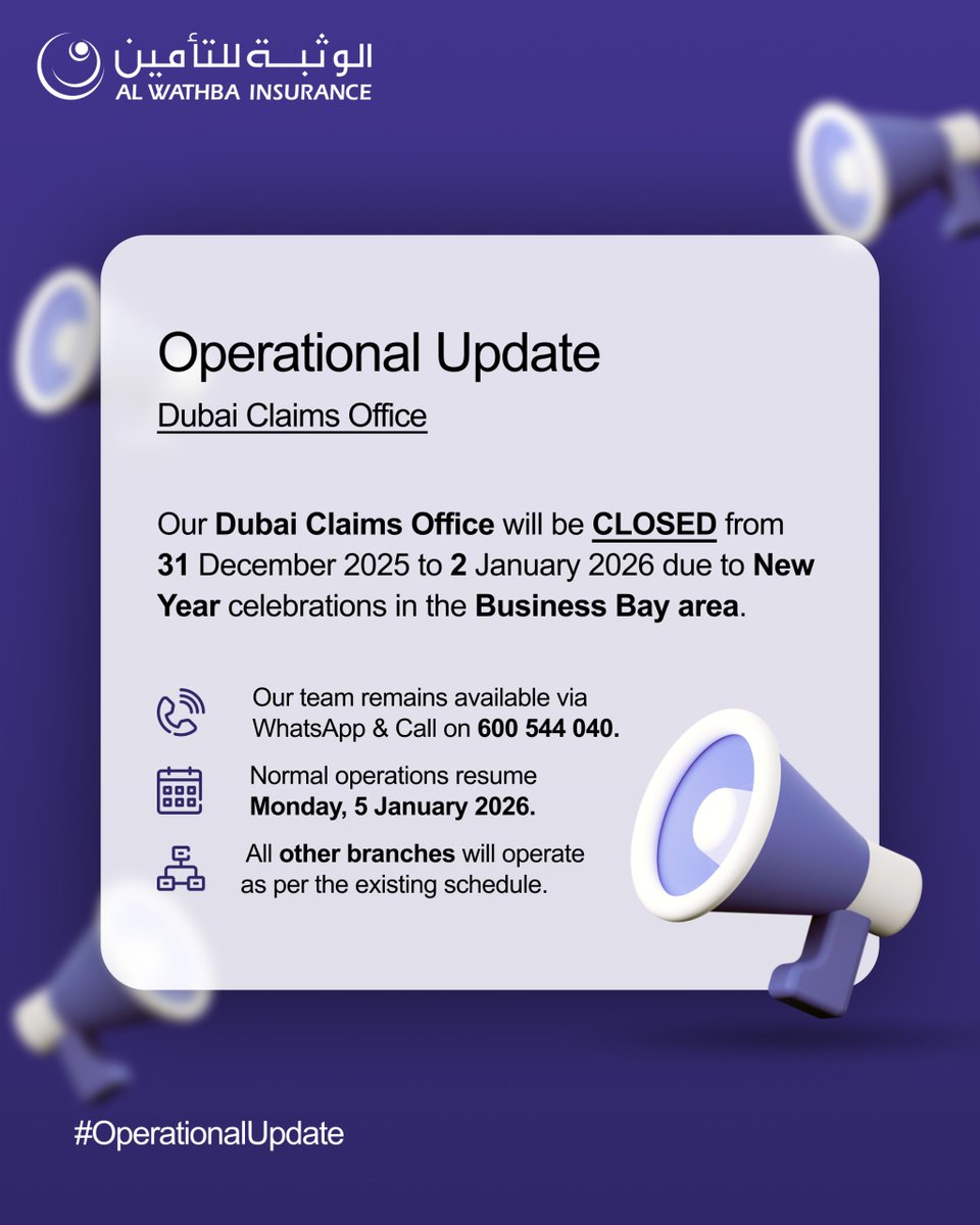 #OperationalUpdate