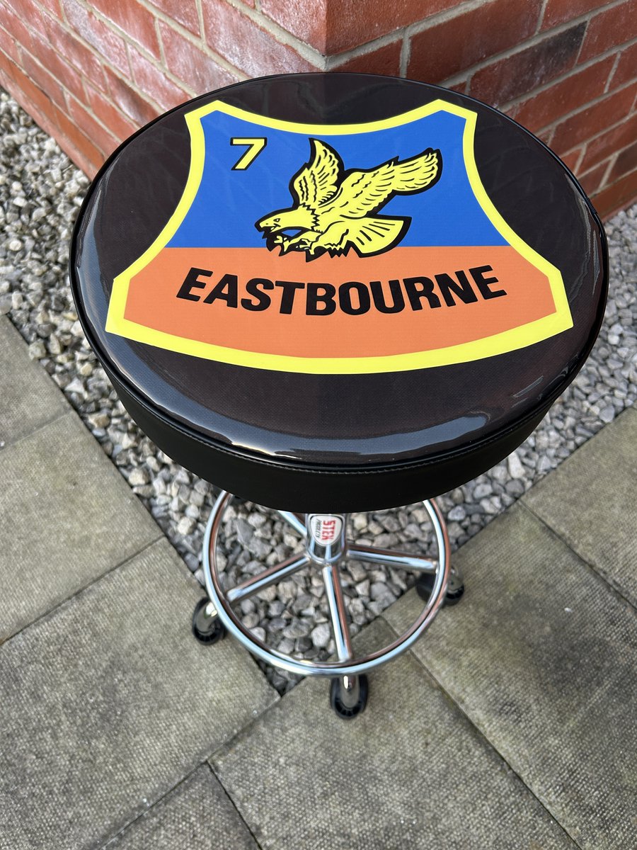 As we're coming to the end of another year, how about a nice retro Eastbourne Eagles workshop stool? stekproducts.com