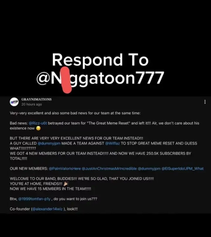 Robertmibu's tweet photo. This kid says the fucking n word and doesn't get banned what the fuck happened @TeamYouTube
Why the fuck i get banned meanwhile this kid doesn't get banned our generation is cooked https://t.co/c9MXRmfYxA