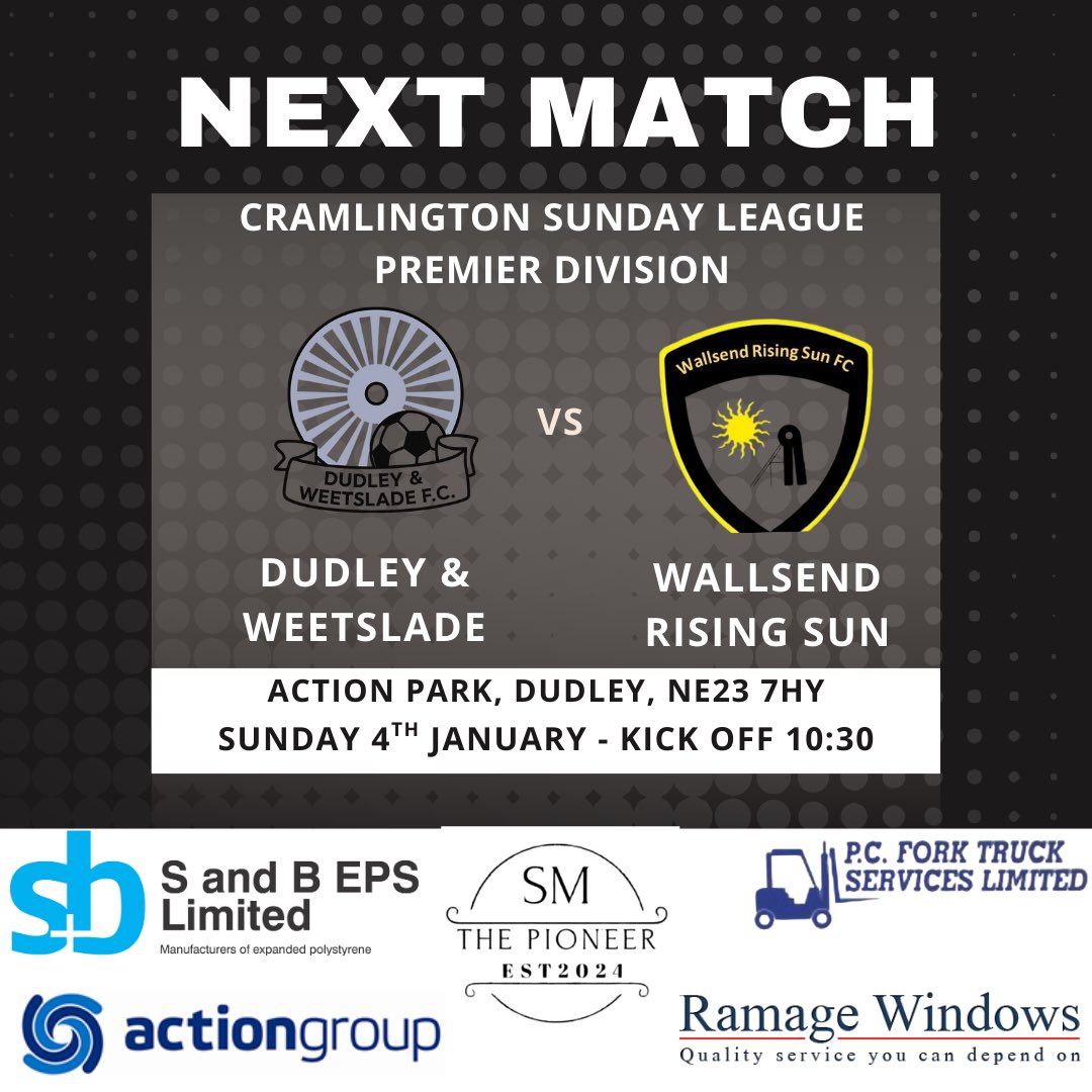 Weather permitting, we’re back this weekend hosting <a href="/wallsend_c/">Wallsend Rising Sun F.C</a>. 

Two meetings this season, both games 3-3 after 90 minutes - this one should be a belter!