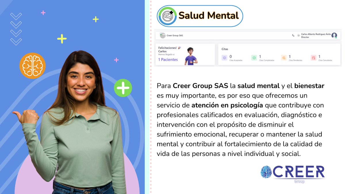 CreerGroup_'s tweet photo. Que emoción; hoy estamos en modo Apolo 11.

“Un gran salto para la humanidad”

Logramos integrar nuestro modulo digital para atención en salud mental.

#SomosCreerGroup https://t.co/inZZRHGyL5