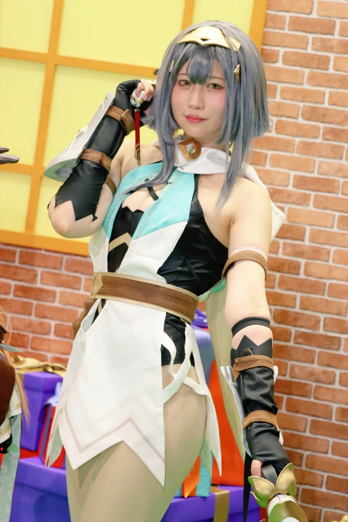 お*な様 ステラソラ　シア　コスプレ ∀＾)ﾉｼ💛 #Yostar #C105 #ステラソラ #cosplay #コスプレ #cos