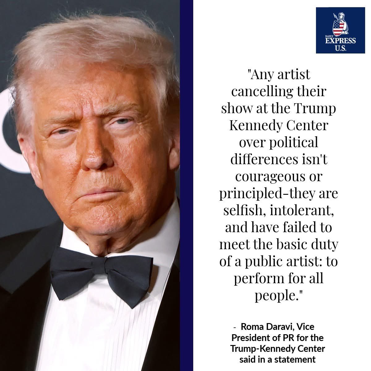 EastEndJoe's tweet image. They signed a contract with The Kennedy Center, not the Trump Kennedy Center.