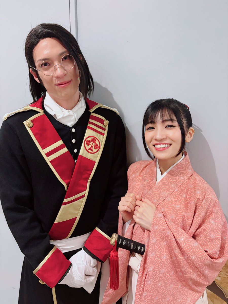 aoki_shion's tweet photo. 山南さんと🌸🌸
#薄桜鬼 #薄ミュ  #薄ミュLIVE4 https://t.co/fCfWi9jiqz