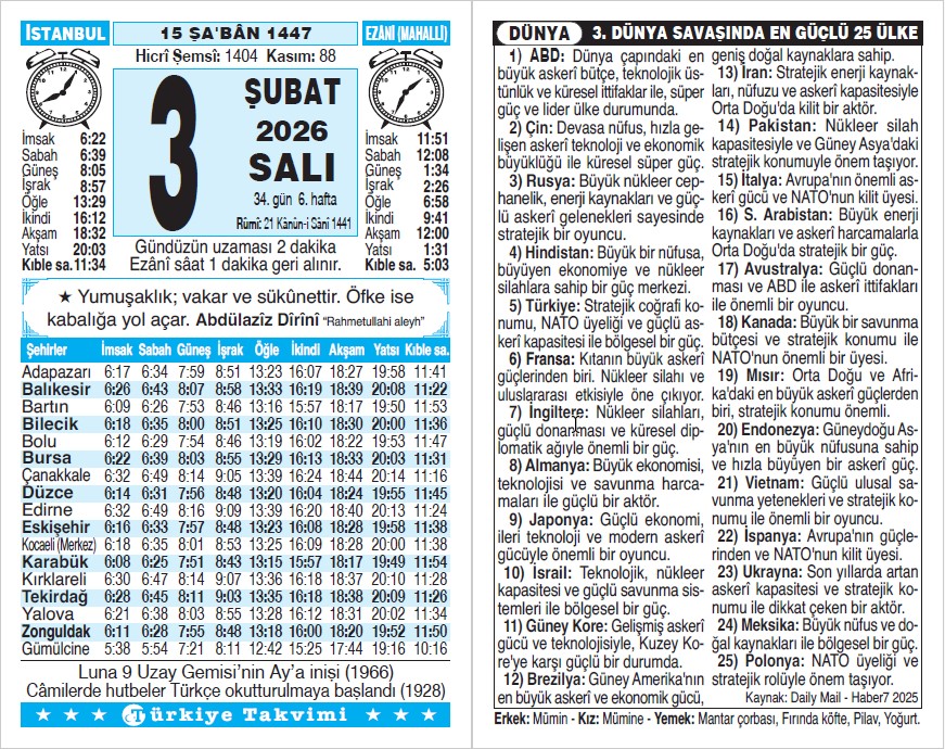 Turktakvim's tweet image. 