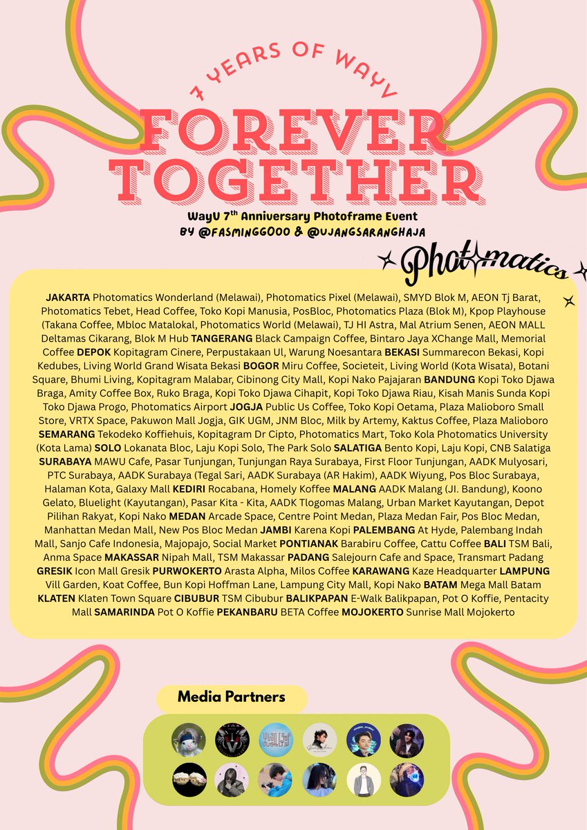 tang__kira's tweet image. 🧡💜🩵ᥫ᭡.ִֶָ𓂃 7 𝙔𝙚𝙖𝙧𝙨 𝙤𝙛 𝙒𝙖𝙮𝙑 : 𝙁𝙤𝙧𝙚𝙫𝙚𝙧 𝙏𝙤𝙜𝙚𝙩𝙝𝙚𝙧𐙚⋆°｡⋆♡ 💚🩷💛

#WayV’s 7th Anniversary Photoframe Event
— by: @fasmingg0oo &amp;amp; @ujangsaranghaja

 📍@photomaticsid (all branches) (1st - 30th January 2026)

#7yearsofWayV
#se7tahunWayV