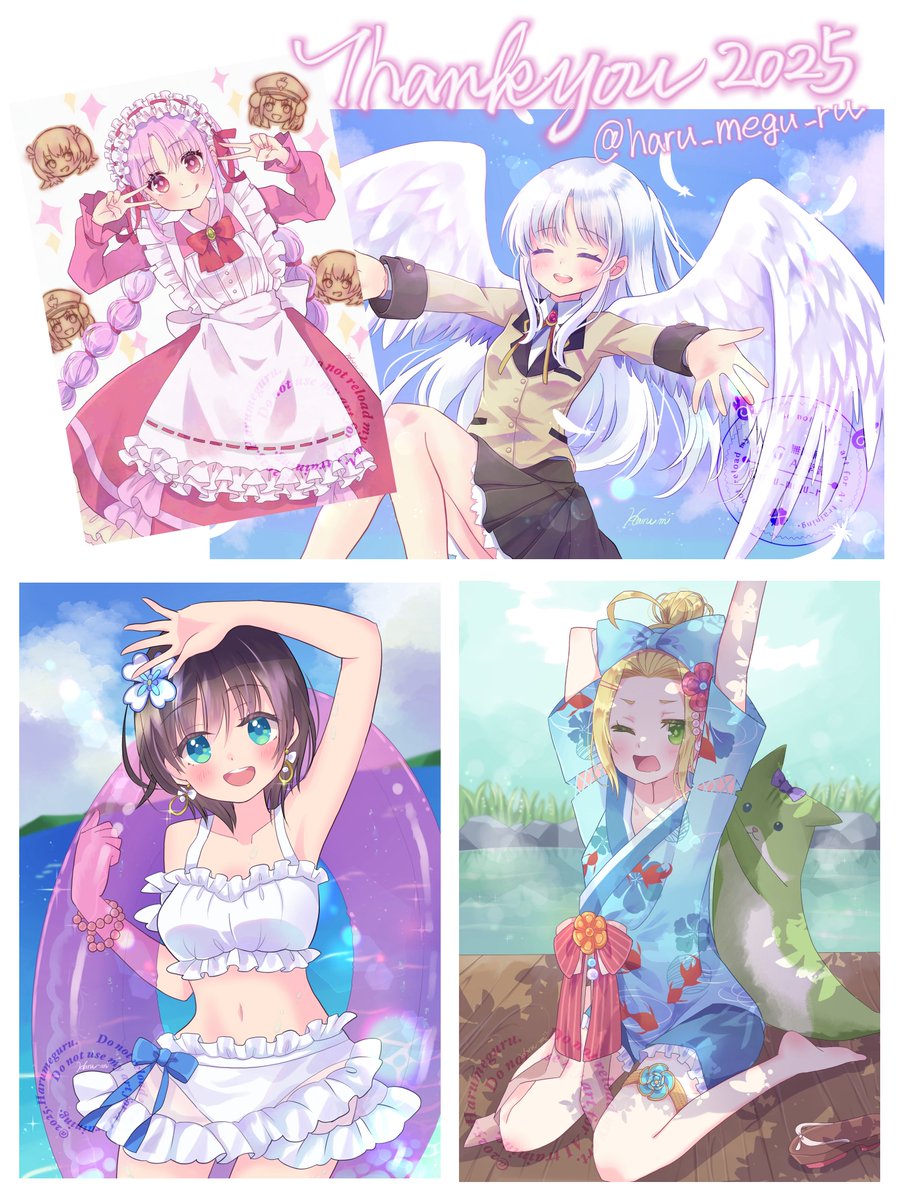 2025年自分が選ぶ今年の4枚 賑やかにできたと思います( ´͈ ᵕ `͈