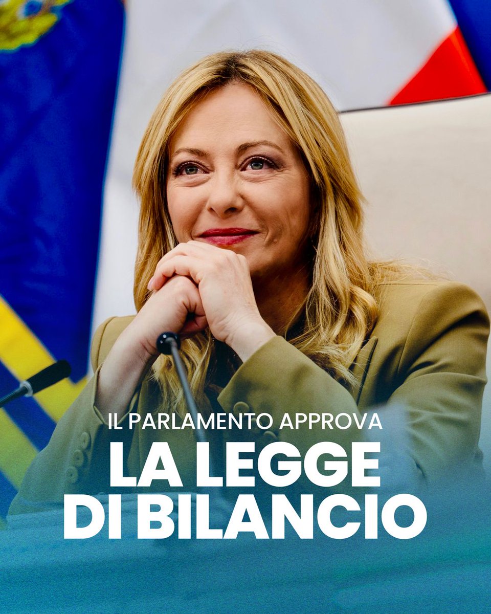Il Parlamento ha approvato la Legge di Bilancio 2026.

È una manovra seria e responsabile, costruita in un contesto complesso, che concentra le limitate risorse a disposizione su alcune priorità fondamentali: famiglie, lavoro, imprese e sanità.

Proseguiamo nel percorso di
