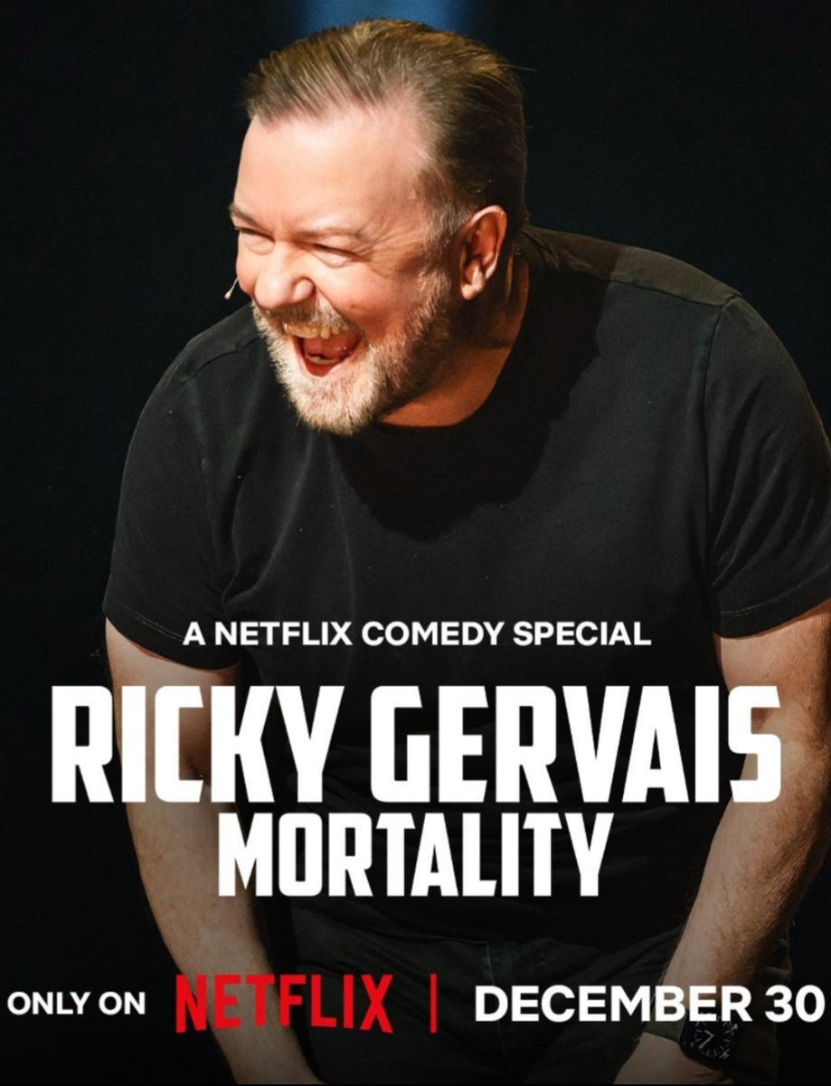 AlfonsGorina's tweet image. Just a temps per donar-nos una alegria de final d'any, arriba el gran #RickyGervais @rickygervais i una horeta de rialles a costa d'anar en contra de tot el políticament correcte.
No canvïis mai Ricky, ets un dels últims valents!
#Mortality