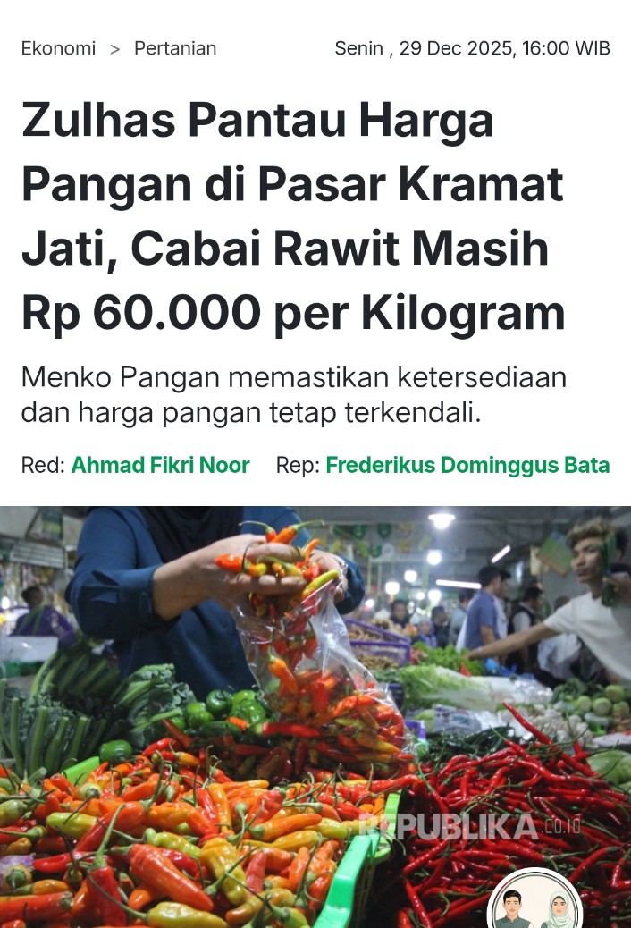 MiniMiniatur's tweet image. Libur panjang tanpa drama dapur karena pasokan lancar ZulkifliHasan Kawal StokPangan membuat Pangan Rakyat Terjaga