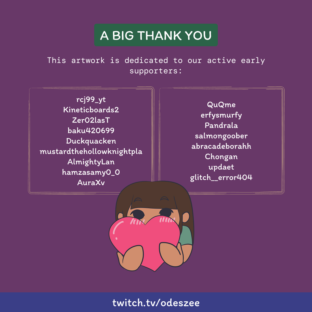 odeszeeniverse's tweet photo. 🎄 Thank you to our early supporters ✨

This X'mas artwork was created as a thank-you to our early supporters

Your support, time, and encouragement truly mean the world to me 💛

So grateful to have you here on this journey 🎄🐛💛
#zeeniverse #twitchstreamer #streamercommunity https://t.co/FZGiFvL2LH