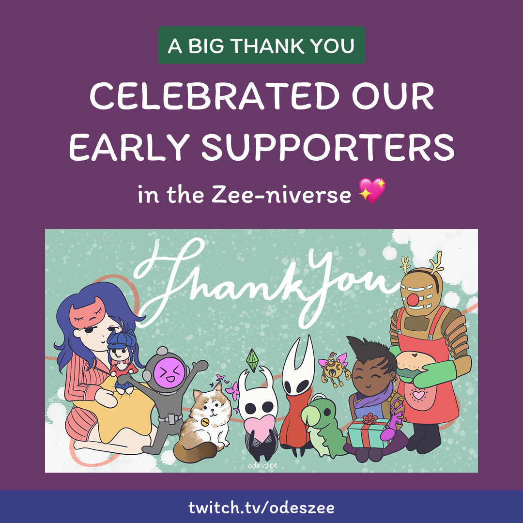 odeszeeniverse's tweet photo. 🎄 Thank you to our early supporters ✨

This X'mas artwork was created as a thank-you to our early supporters

Your support, time, and encouragement truly mean the world to me 💛

So grateful to have you here on this journey 🎄🐛💛
#zeeniverse #twitchstreamer #streamercommunity https://t.co/FZGiFvL2LH