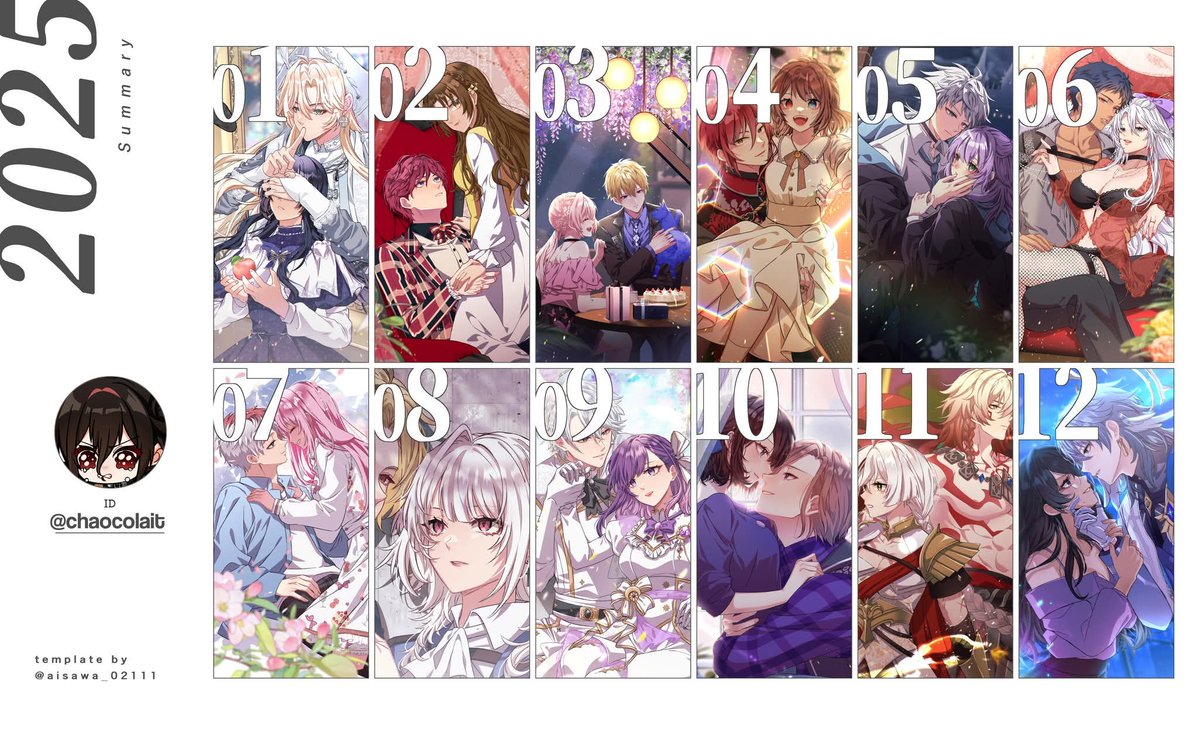 _chaocolait's tweet image. 2025 log and 2026 is coming soon✨️ #chaoartlog