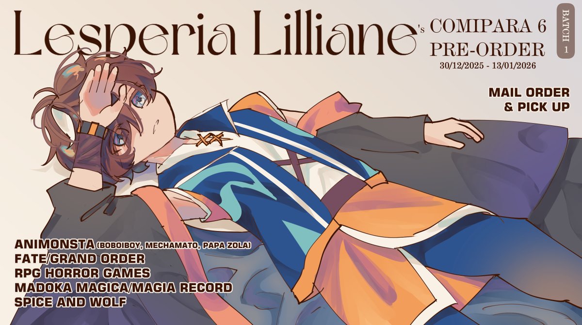 [[ like &amp; share are really appreciated]] Hai Hai, keknya aku kecepetan juga buka PO, tak apa" lah. maaf karena ngaret dari jadwal. Jadi aku buka PO buat #comipara 6 nih, silakan dilihat"
docs.google.com/forms/d/e/1FAI…