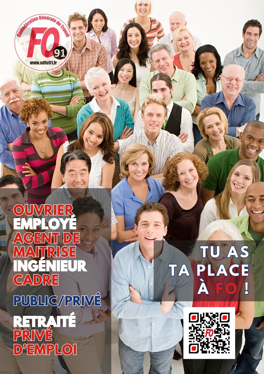 Tu as ta place à <a href="/force_ouvriere/">force_ouvriere</a> 

Ensemble, plus FOrt !

#ForceOuvriere #Essonne 

udfo91.fr/adherer-a-f-o