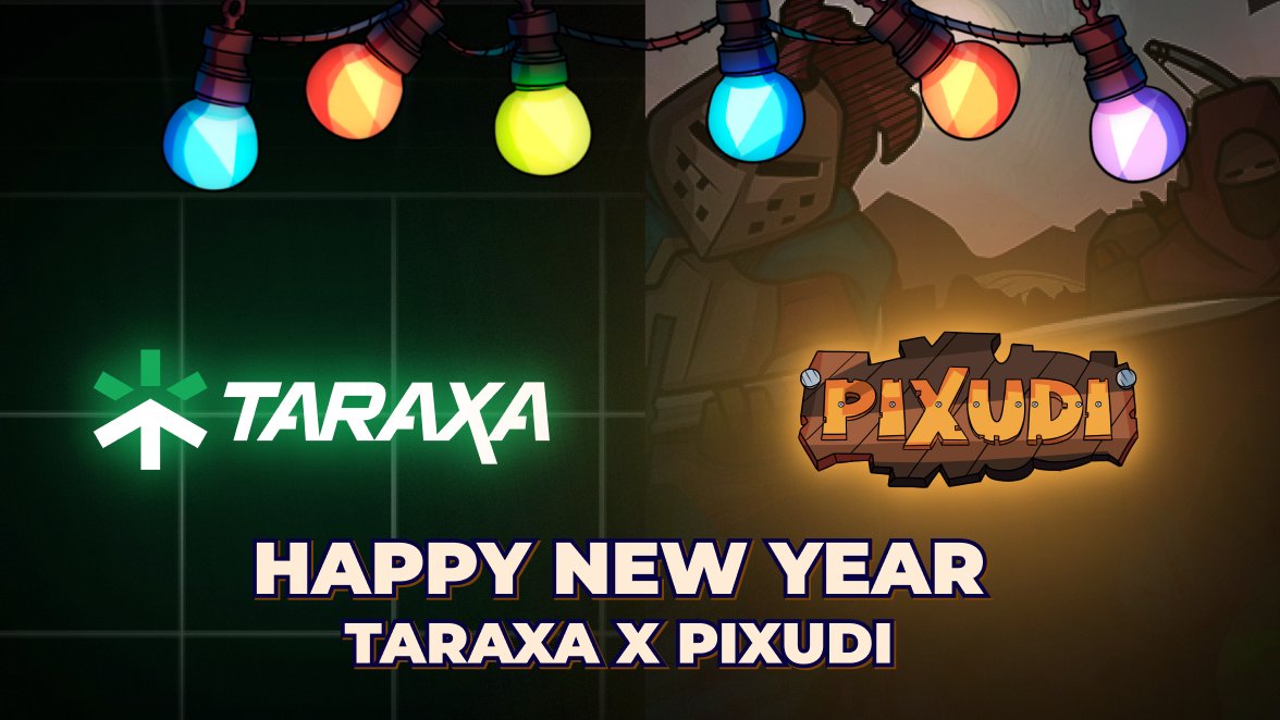 🎉 Happy New Year, <a href="/taraxa_project/">Taraxa</a>!
Thanks for a productive year and strong collaboration 🚀
Wishing you continued growth, innovation, and big wins in 2026.

— Pixudi

#HappyNewYear #Web3 #2026