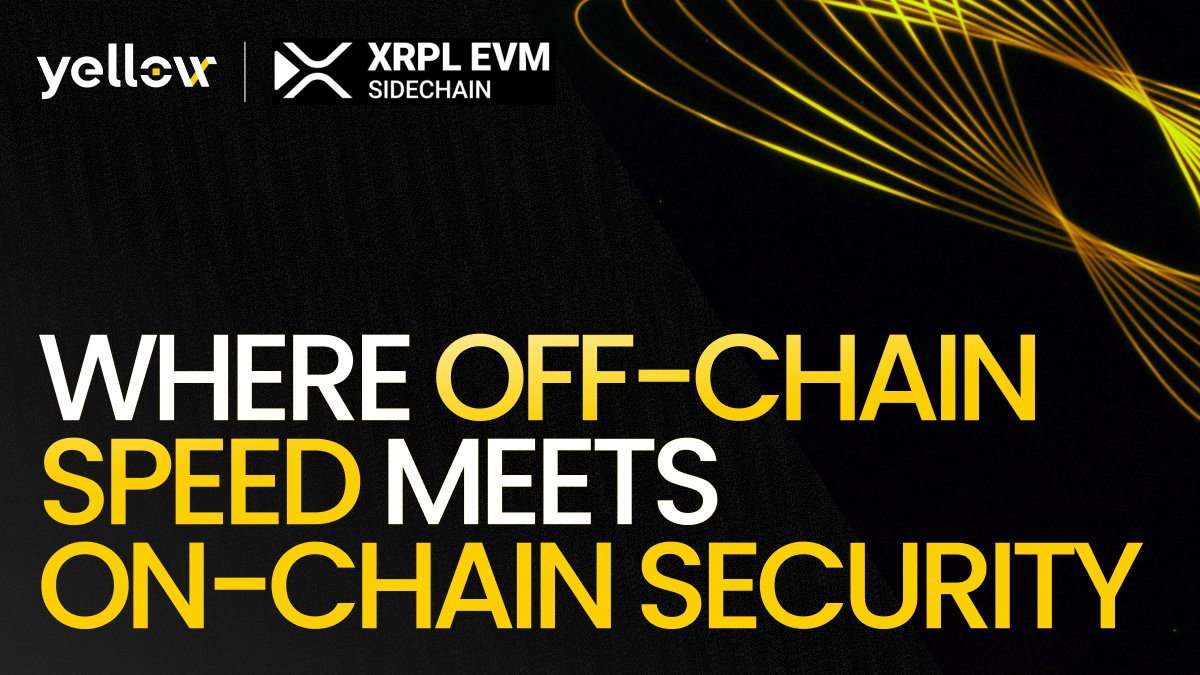 A couple of months ago we announced Yellow's integration with the XRPL EVM sidechain.

Look out for more technical integrations and partnerships involving Yellow in early 2026 as we pave the way for the public token launch of $YELLOW.