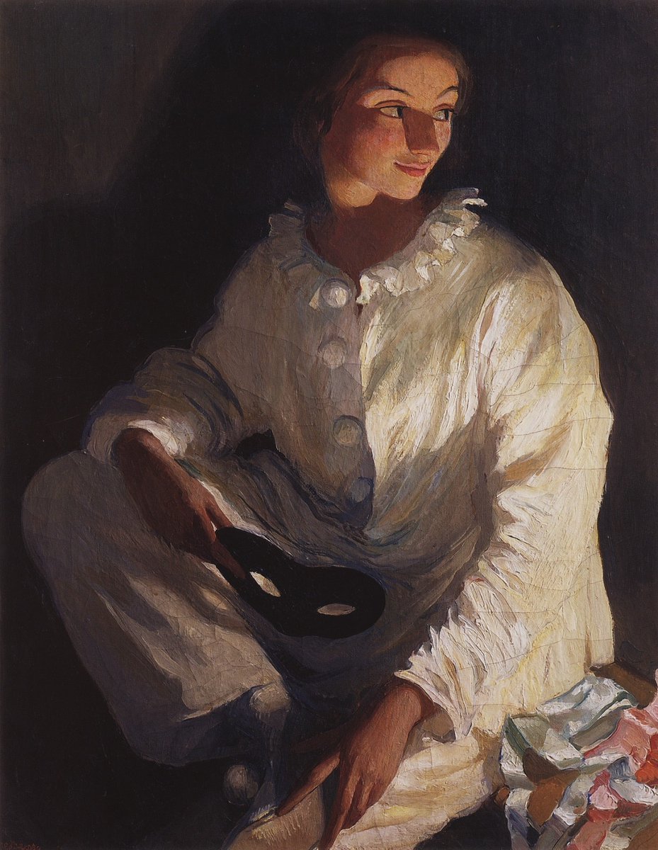Self-Portrait as Pierrot, 1911 by Zinaida Serebriakova (Russian