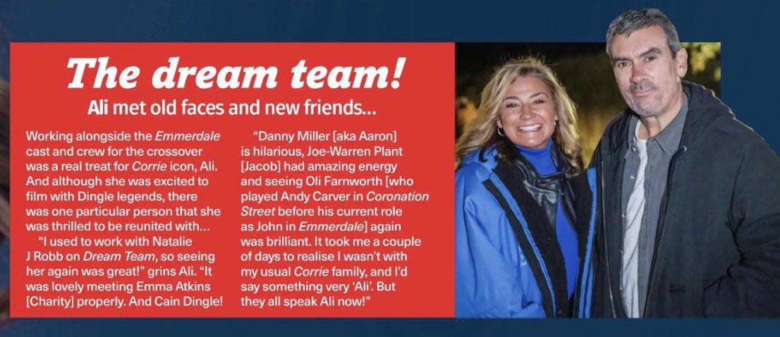 Ali king made up seeing Nat Robb again 
#Emmerdale #Corriedale #corrie