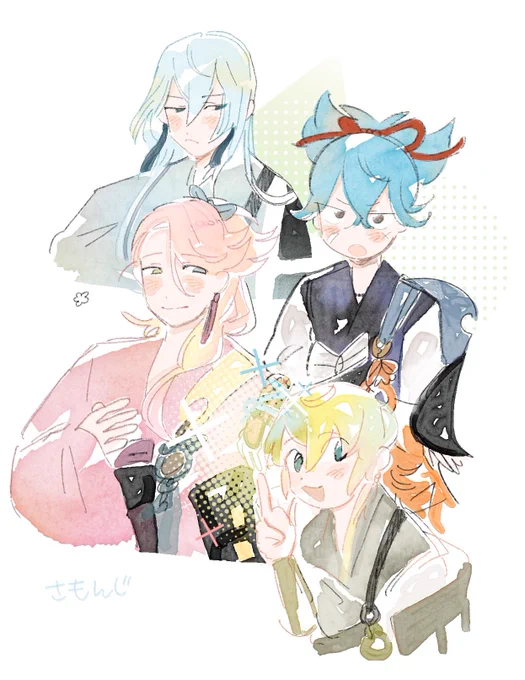 今年は左文字あんまり描いてなかったかも…!単体が多い