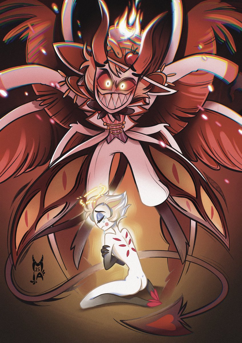 EdensFall's tweet image. I liked the concept of having an outer demon to protect our vulnerable, inner self.
And I thought it was fitting for Lucifer ♥️

#LuciferHazbinHotel #lucifer #HazbinHotel #Hellaverse #vivziepop #HazbinHotelLucifer