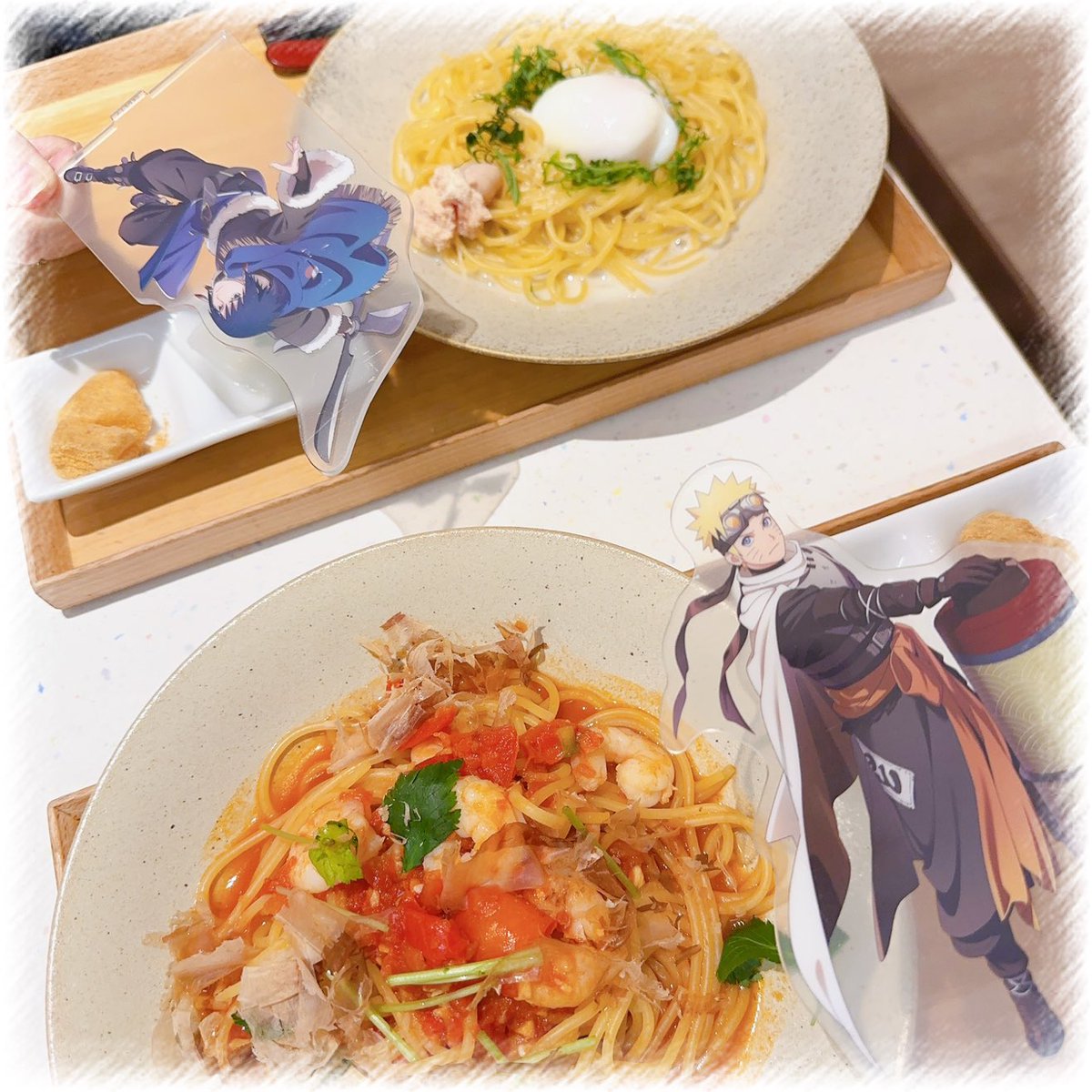 xx_7610's tweet photo. 私的年内最後のナルサスでオタ活してきた〜ദ്ദിᐢ- ̫-ᐢ₎🧡💙ぬいにもキツネ🦊の着ぐるみ買えたし楽しい1日でした！！忍伝冒険譚のアクスタも並べて写真撮れたのも嬉しい〜🫶🏻年末の忙しい時に一緒に遊んでくれてありがと〜(；；) https://t.co/stua4QJYaZ