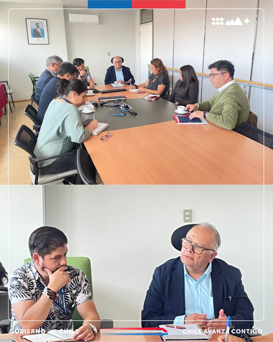 🚧 En dependencias de la Seremi de Obras Públicas, nuestro Director Ejecutivo Pedro Esparza, sostuvo una reunión con el Seremi (S) Rodrigo Guerrero y directores con el objetivo de comenzar un trabajo colaborativo para solucionar distintas problemáticas en la educación pública