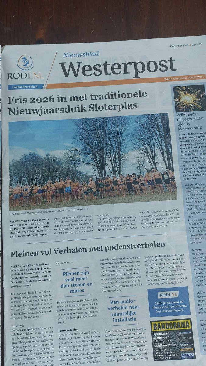 Voorpagina  <a href="/Westerpost/">Westerpost</a> #sloterplas