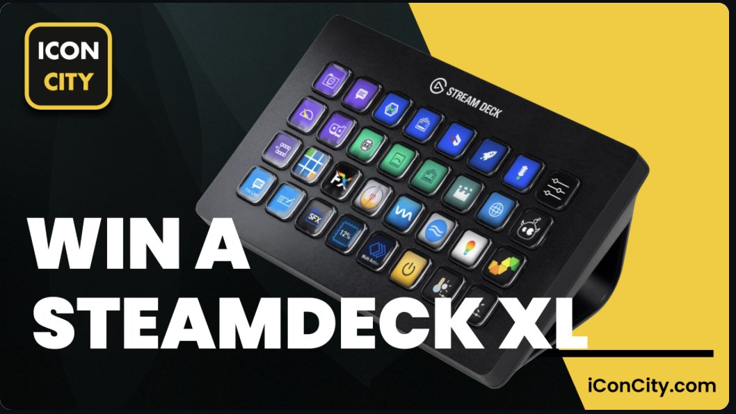 gleam.io/NrgYV/christma… 2 more days left!! - Stream Deck XL give away + 5 Icon Packs! from iConCity.com