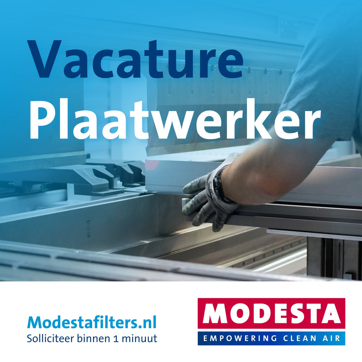 ModestaFilters's tweet photo. Werk je graag met machines en denk je mee over verbeteringen? 

𝗪𝗼𝗿𝗱 𝗣𝗹𝗮𝗮𝘁𝘄𝗲𝗿𝗸𝗲𝗿 𝗯𝗶𝗷 𝗠𝗼𝗱𝗲𝘀𝘁𝗮!

🌍 Internationaal familiebedrijf
🚀 Veel ruimte voor ambitie
💰 €2.770 – €3.300 bruto p/m
📞 Solliciteer in 1 minuut, we bellen je 
👉 https://t.co/srBVFJHSyf https://t.co/O8vRxR1D93